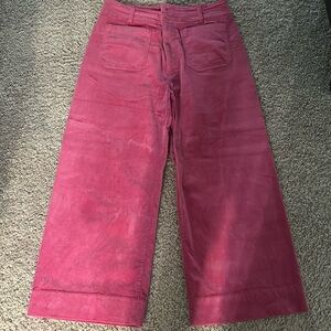Maeve Pink wide wale cord trousers